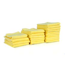 Microfiber towel 40x40cm 300gr yellow 20 pcs.